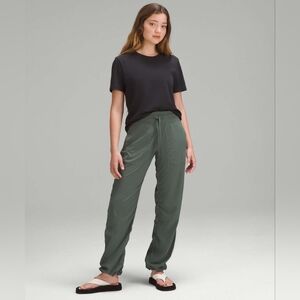 Lululemon Dance Studio Mid-Rise Full Length Pant Dark Forest Size 10